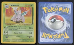 Nidorino 37/102 Base Set Unlimited Light Play LP Uncommon Pokemon - Image 1