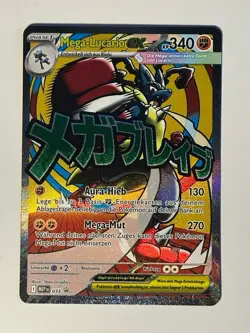 Pokemon Mega-Lucario Ex MEP 033 Promo Erhabene Helden Deutsch Boosterfrisch - Image 1