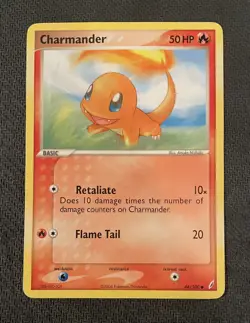 Charmander 48/100 Pokemon Crystal Guardians Common 2006 LP - Image 1