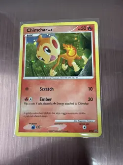 Pokemon TCG Chimchar LV.8 DP02 Black Star Promo Holo - Image 1