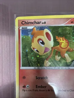 Pokemon TCG Chimchar LV.8 DP02 Black Star Promo Holo - Image 2