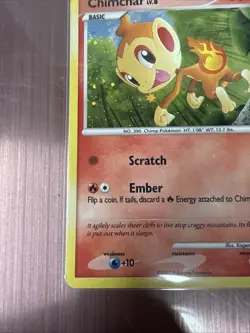 Pokemon TCG Chimchar LV.8 DP02 Black Star Promo Holo - Image 4