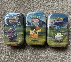 Pokemon TCG Mega Evolution Ascended Heros Mini Tin Set of 3 - Factory Sealed - Image 1