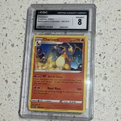 Pokemon TCG Charizard Promo Regular 001/015 McDonald's 2024 CGC 8 2025 - Image 1