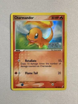 Pokemon TCG - Charmander (48/100) EX Crystal Guardians Stamped - Holo Rare - NM - Image 1