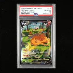 PSA 10 GEM MT 2022 Pokemon JPN Charizard V 211/172 SAR - Image 1