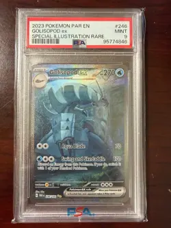 2023 Pokemon PAR EN Special Illustration Rare #246 Golisopod ex PSA 9 - Image 1