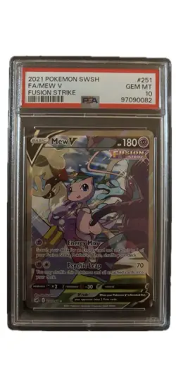 Pokemon 2021 SWSH FA/MEW v Fusion Strike #251 Gem MT PSA 10 - Image 1