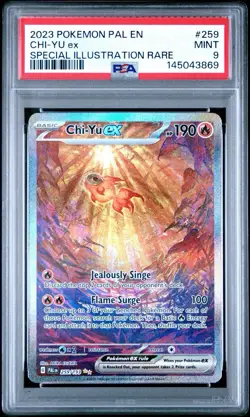 2023 POKEMON PAL EN-PALDEA EVOLVED SPECIAL ILLUSTRATION RARE CHI-YU EX PSA 9 - Image 1