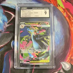 Pokemon Mega Charizard X EX Dragon Ultra Rare Holo Phantasmal Flames CGC 9 - Image 1