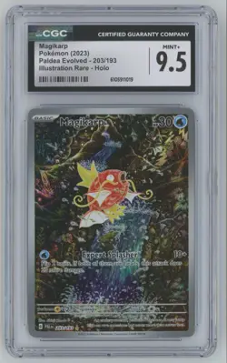 2023 Pokemon Paldea Evolved IR Magikarp CGC 9.5 Illustration Rare #203 - Image 1