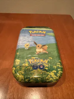 5x Pokemon GO Eevee Mini Tins Sealed Booster Packs - Image 2