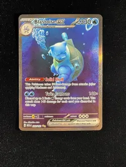 Pokemon Blastoise ex 200/165 SV: Scarlet & Violet 151 Illustration Rare - Image 1