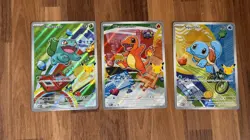 Pokemon First Partner Kanto Set Charmander Squirtle #37, 38, 39 Bulbasaur - Image 1