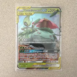 Pokemon Celebi & Venusaur GX TAG TEAM Ultra Rare Team Up 1/181 - Image 1