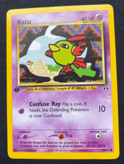 Natu 1st Edition 59/75 Neo Discovery WOTC Vintage Pokemon (LP) - Image 1