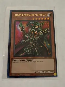 Yu-Gi-Oh! Legendary Duelists Season 3 Chaos Command Magician Ultra Rare Yellow - Image 1