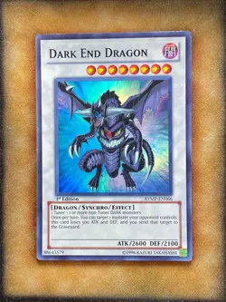 Yugioh Dark End Dragon RYMP-EN066 Super Rare 1st Ed MP - Image 1