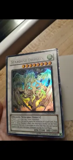 Yu-Gi-Oh! TCG Stardust Dragon TDGS-EN040 Unlimited Ghost Rare - Image 2
