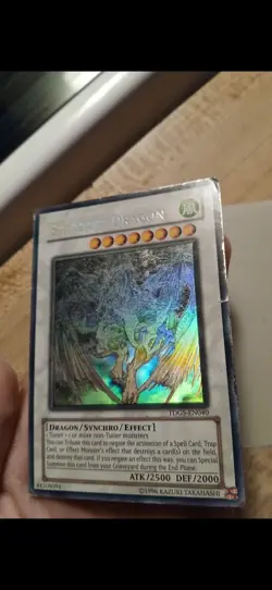 Yu-Gi-Oh! TCG Stardust Dragon TDGS-EN040 Unlimited Ghost Rare - Image 4