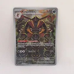 Pokemon TCG Kingambit 220/198 Scarlet & Violet Illustration Card NM - Image 1