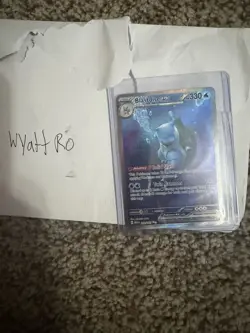 Pokemon TCG Blastoise EX 200/165 Scarlet & Violet 151 Holo Card Sir NM Condition - Image 1