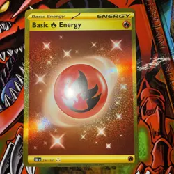 Pokemon Card 2023 Obsidian Flames Hyper Rare Holo Fire Energy 230/197 MINT - Image 1