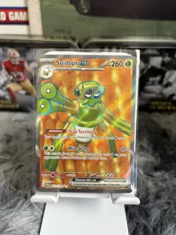 Pokemon Spidops EX TCG Full Art Card Scarlet & Violet Base Set 223/198 NM 2023 - Image 1
