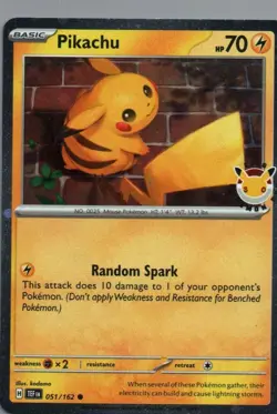 Pikachu - (Cosmo Holo) Holofoil Promo Miscellaneous Cards & Products 051/162 NM - Image 1