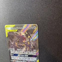 Pokemon Umbreon & Darkrai Tag Team GX SM241 Black Star Promo Card LP - Image 4