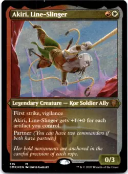 Akiri, Line-Slinger (Foil Etched) - Commander Legends - 515 NM - Image 1