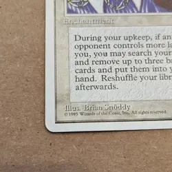 MTG Land Tax Enchantment White Regular 1995 Brian Snoddy - Image 2