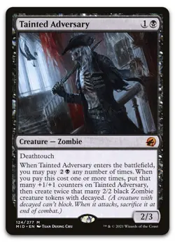 Tainted Adversary #124 (NM) Midnight Hunt MID Magic MTG - Image 1