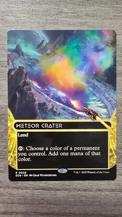 Meteor Crater (Rare Borderless) #26 EOE Stellar Sights MTG NM - Image 1
