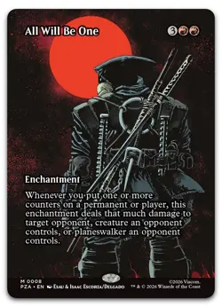 All Will Be One (Borderless) #8 (NM) PZA Magic MTG - Image 1