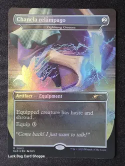 Chancla relampago - Lightning Greaves (2062) Secret Lair Drop Rainbow Foil - Image 1