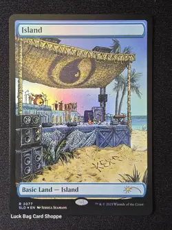 Island (2077) (Rainbow Foil) Secret Lair Drop Foil - Image 1