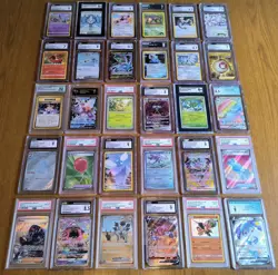 HUGE Lot 30 Graded Pokemon Cards PSA CGC SGC Top Shelf Modern Vintage Collection - Image 1
