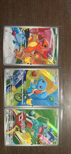Pokemon First Partner Pack Kanto Starters: Bulbasaur, Charmander, Squirtle - Image 1