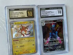 Lot of (2) Pokemon Raichu CGC Pristine & Ceruledge CGC 10 - Image 1