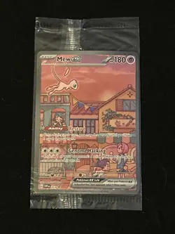 Pokemon TCG - Mew ex SVP 053 151 UPC Promo Sealed - Image 1