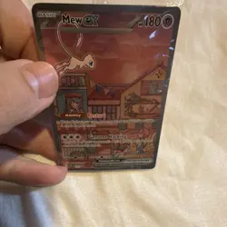 Pokemon Mew EX SVP Black Star Promos 053 Full Art Holo Promo original plastic - Image 3