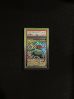Pokemon TCG Celebi & Venusaur GX 1/181 Sm-Team Up Tag Team PSA 10 - Image 1
