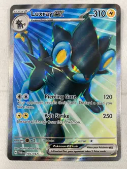 Luxray ex - 195/167 - Pokemon Twilight Masquerade Full Art Ultra Rare NM - Image 1