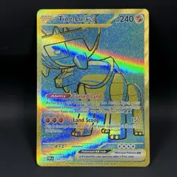 Pokemon Ting-Lu EX 244/091 NM Full Art Hyper Rare Paldean Fates - Image 1