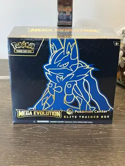 Pokemon TGC Mega Evolution Pokemon Center Elite Trainer Box Lucario - Image 1