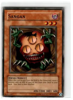 Yu-Gi-Oh! Sangan Common SDJ-019 Heavily Played Unlimited - Image 1