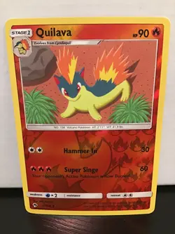 Quilava Reverse Holo 41/214 Pokemon Lost Thunder Uncommon - Image 1