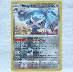 Metagross 119/195 Sword & Shield Silver Tempest Holo Pokemon TCG - Image 1