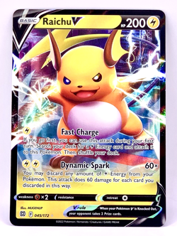 Raichu V 45/172 SWSH09 Brilliant Stars Pokemon TCG SWSH Near Mint - Image 1
